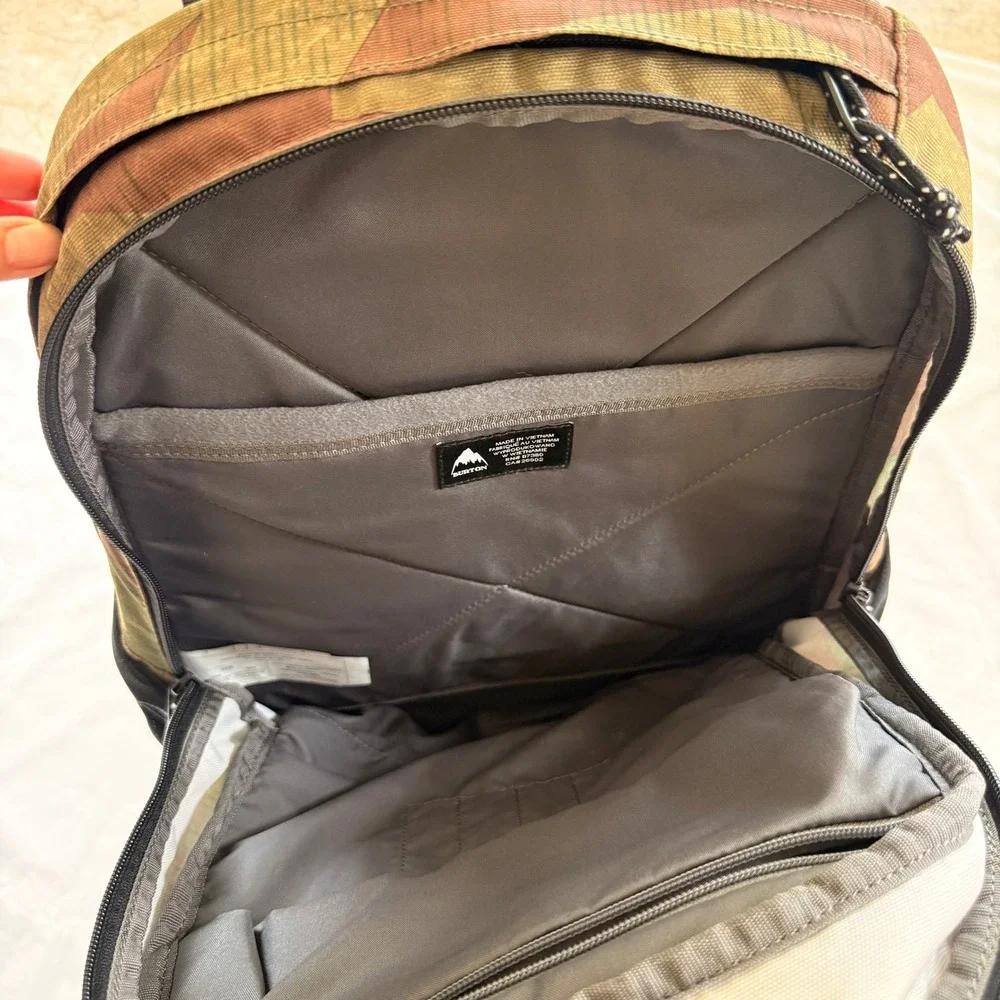 Burton Durable Goods Splinter Camo Backpack‎ Brown Green Rucksack Outdoor Travel